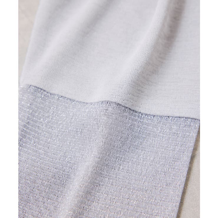 ラメメッシュスリーブ切り替えシアーロンT | VIS  | 詳細画像39 