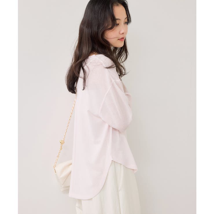 ラメメッシュスリーブ切り替えシアーロンT | VIS  | 詳細画像4 