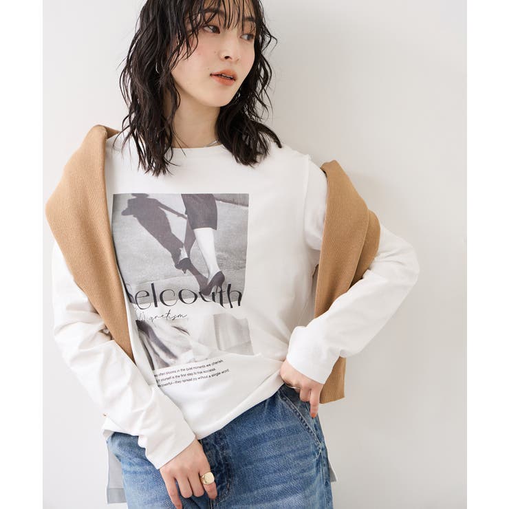 ホワイト(10) | ロゴ＆フォトアソートプリントロンT | VIS 