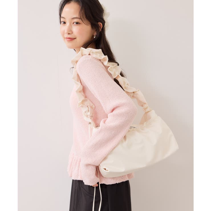 スラブヤーンペプラムフリルニットプルオーバー | VIS  | 詳細画像18 