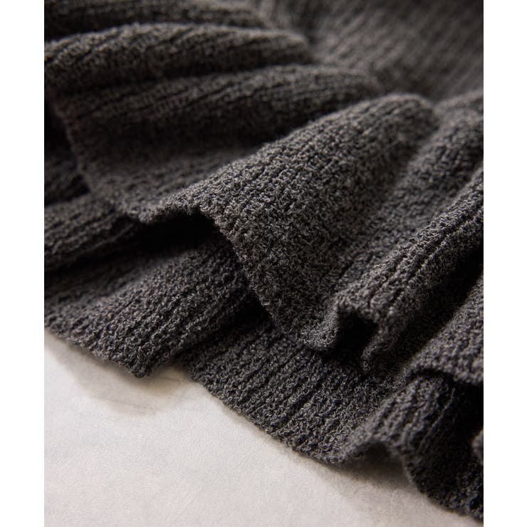 スラブヤーンペプラムフリルニットプルオーバー | VIS  | 詳細画像32 