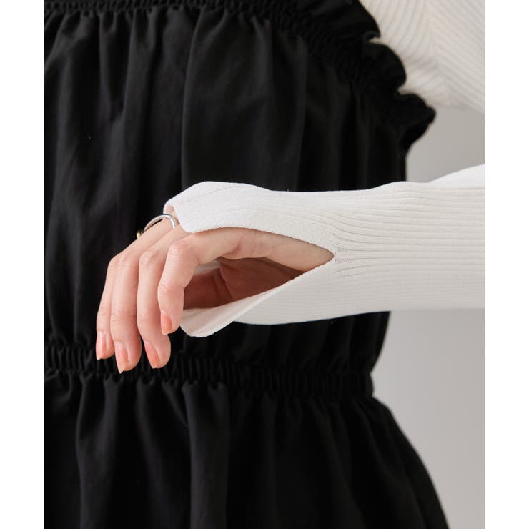 シャーリングビスチェドッキングニット/イージーケア | VIS  | 詳細画像26 