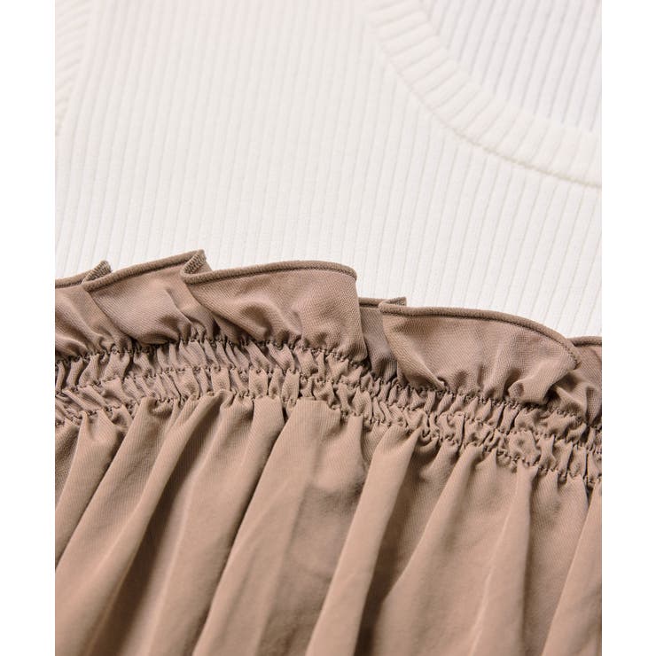 シャーリングビスチェドッキングニット/イージーケア | VIS  | 詳細画像28 