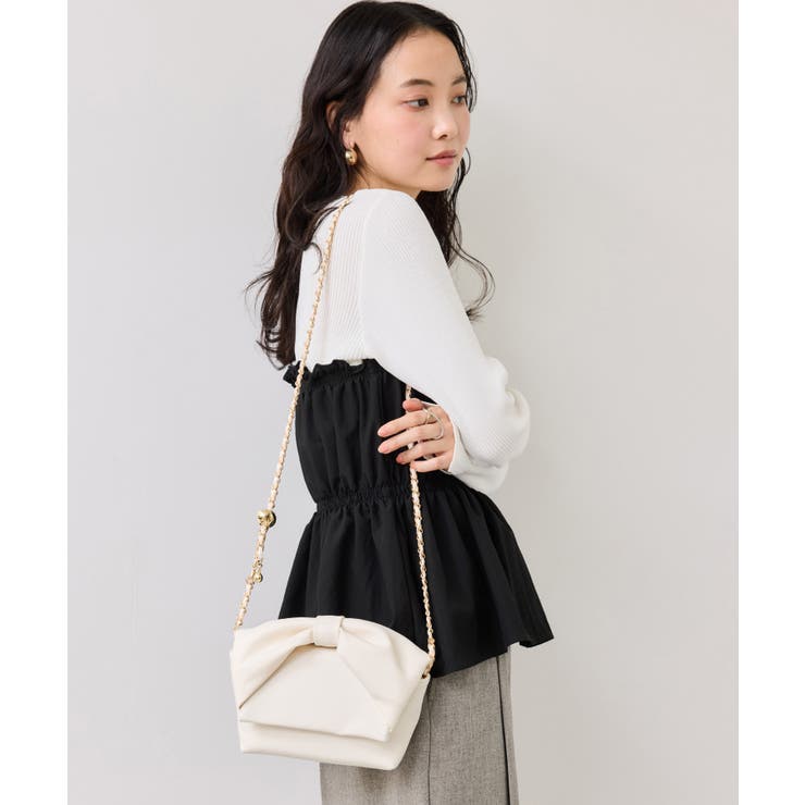 シャーリングビスチェドッキングニット/イージーケア | VIS  | 詳細画像5 