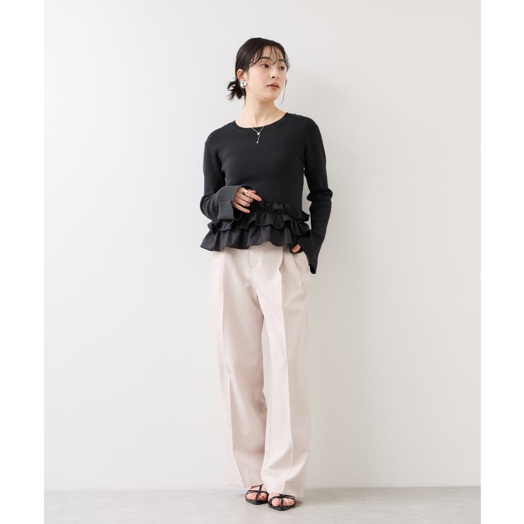 裾フリルティアードドッキングニット | VIS  | 詳細画像16 