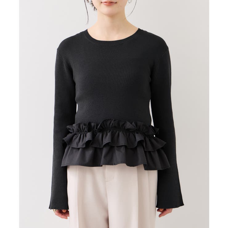 裾フリルティアードドッキングニット | VIS  | 詳細画像22 