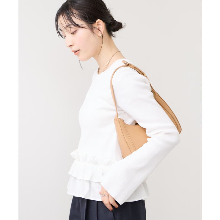 裾フリルティアードドッキングニット | VIS  | 詳細画像5 