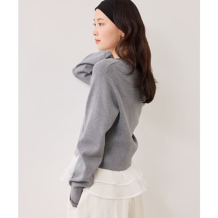 【美得】ペプラムオーガンジードッキングニットプルオーバー | VIS  | 詳細画像15 