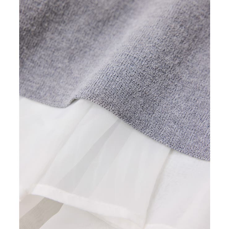 【美得】ペプラムオーガンジードッキングニットプルオーバー | VIS  | 詳細画像36 