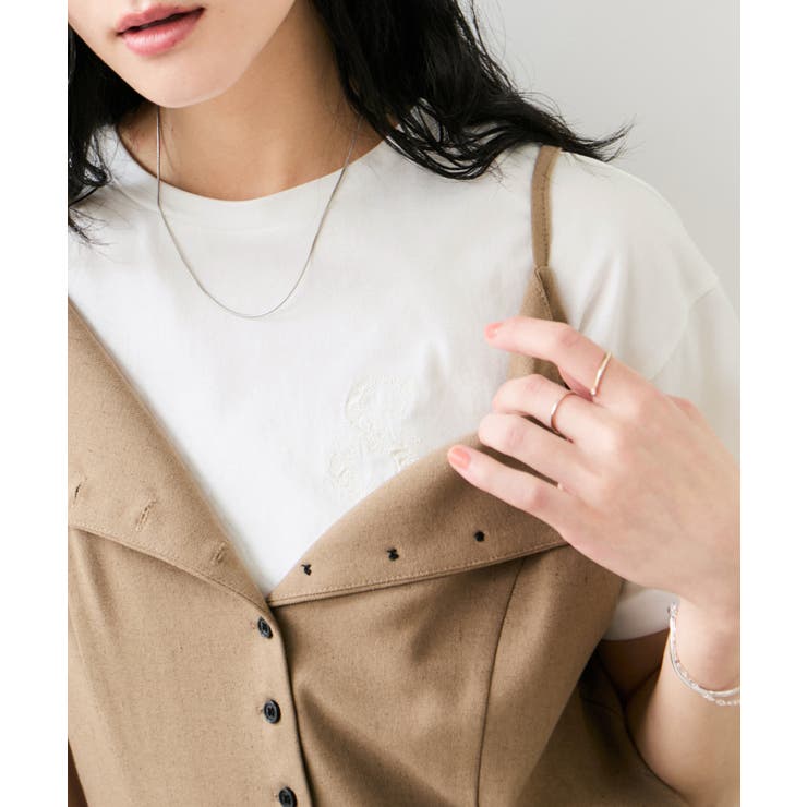 ボクシークロップド刺繍Tシャツ | VIS  | 詳細画像15 