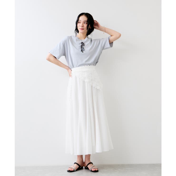 ボクシークロップド刺繍Tシャツ | VIS  | 詳細画像17 