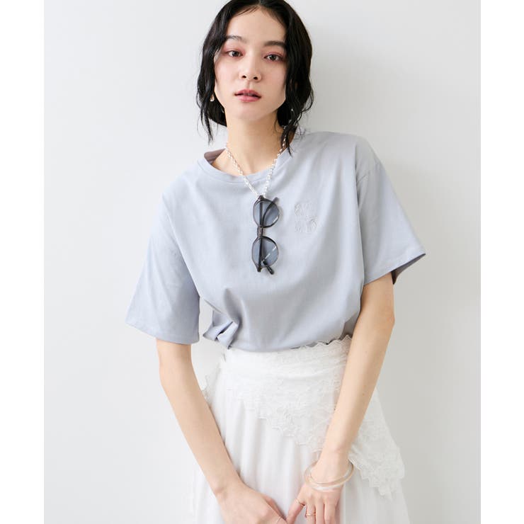 ボクシークロップド刺繍Tシャツ | VIS  | 詳細画像18 
