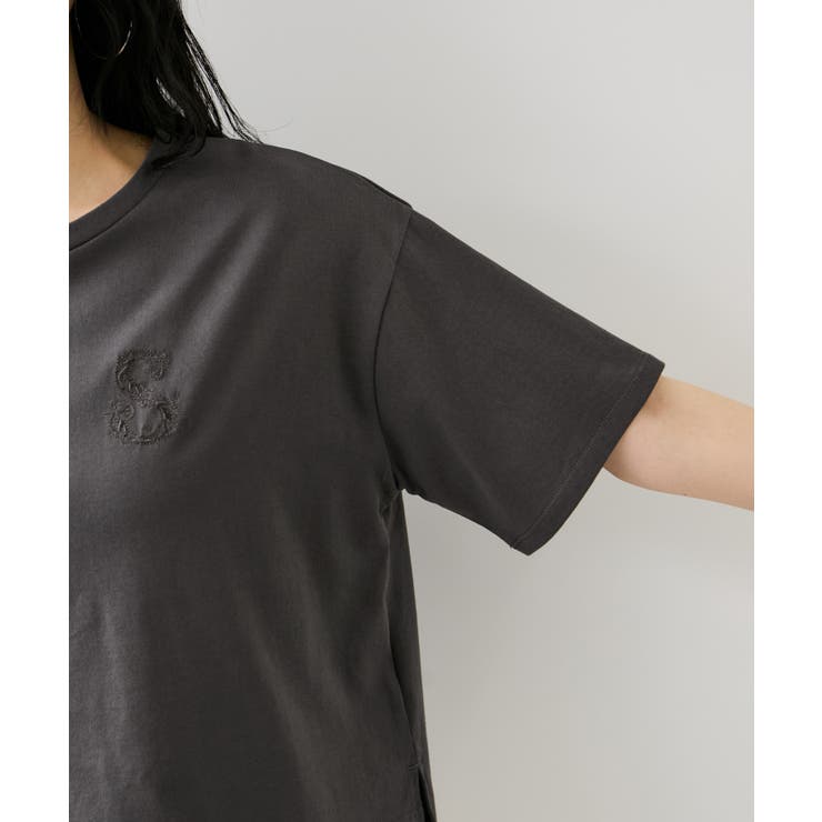 ボクシークロップド刺繍Tシャツ | VIS  | 詳細画像25 