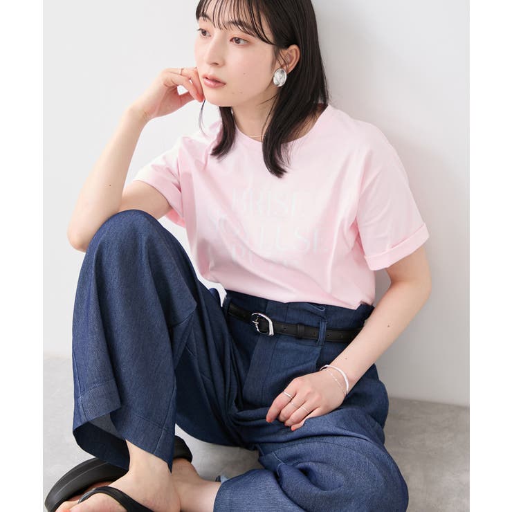 ピンク(63) | フォト＆ロゴアソートプリントTシャツ/接触冷感・汗染み防止 | VIS 