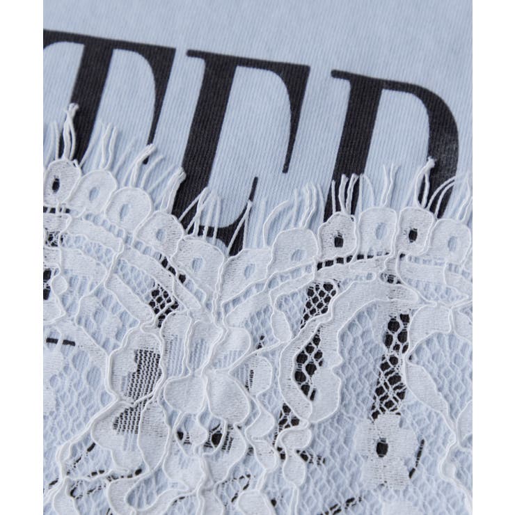 レースレイヤードロゴ半袖Tシャツ | VIS  | 詳細画像28 