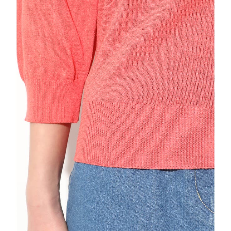 【UVカット】ひんやりVネック7分袖プルオーバー | VIS  | 詳細画像6 