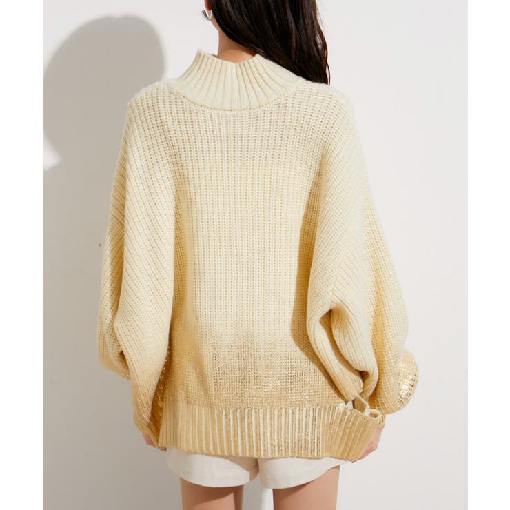 サイドカット箔ニットプルオーバー | VIS  | 詳細画像19 