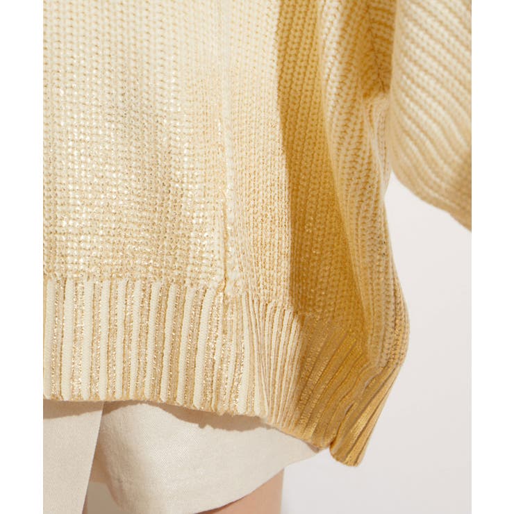 サイドカット箔ニットプルオーバー | VIS  | 詳細画像23 