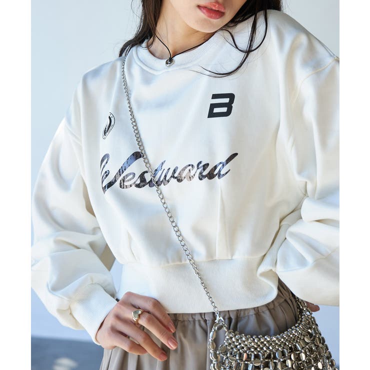 キナリ系(17) | 箔ロゴスウェットプルオーバー | VIS 