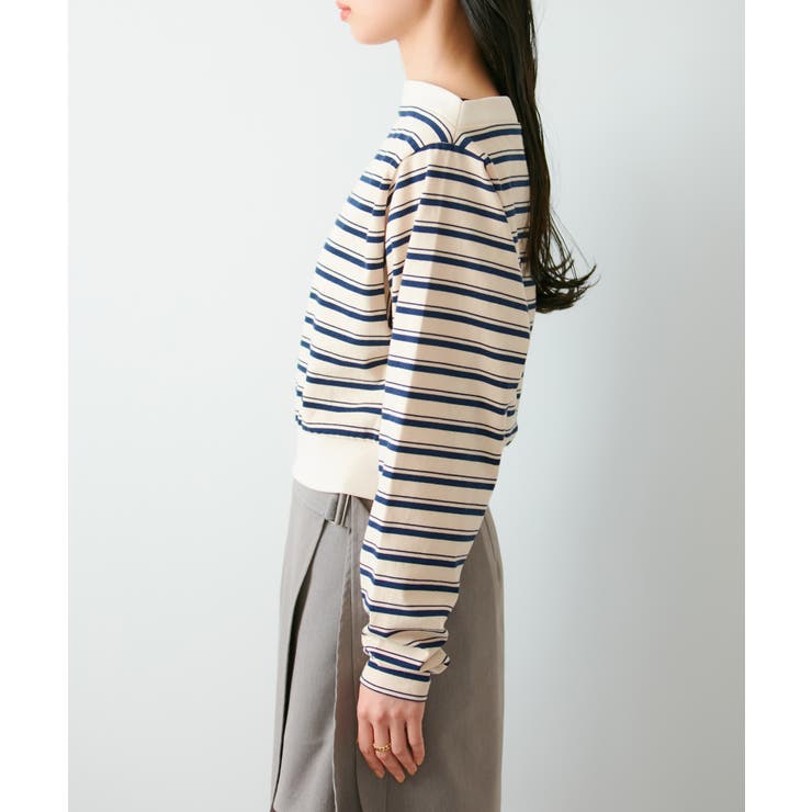 マルチボーダーオフショルトップス | VIS  | 詳細画像11 