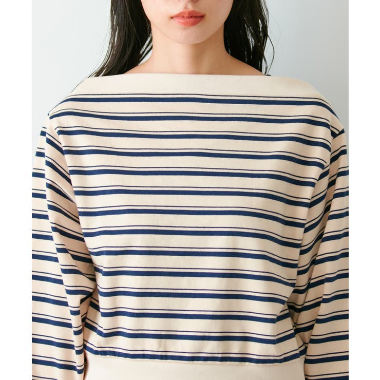 マルチボーダーオフショルトップス | VIS  | 詳細画像13 