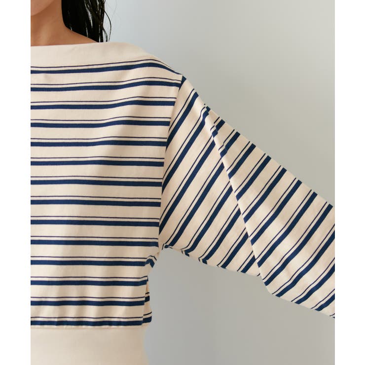 マルチボーダーオフショルトップス | VIS  | 詳細画像14 