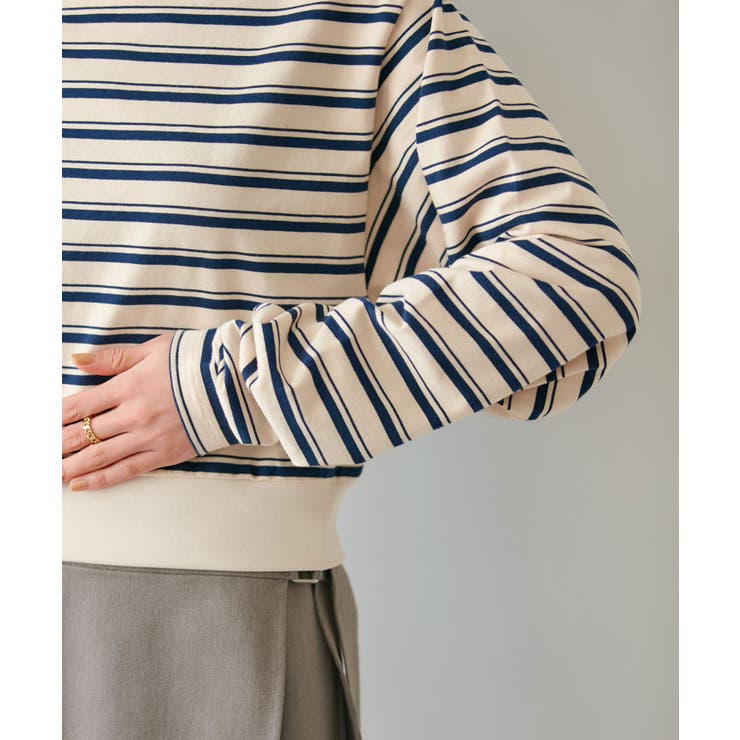 マルチボーダーオフショルトップス | VIS  | 詳細画像15 