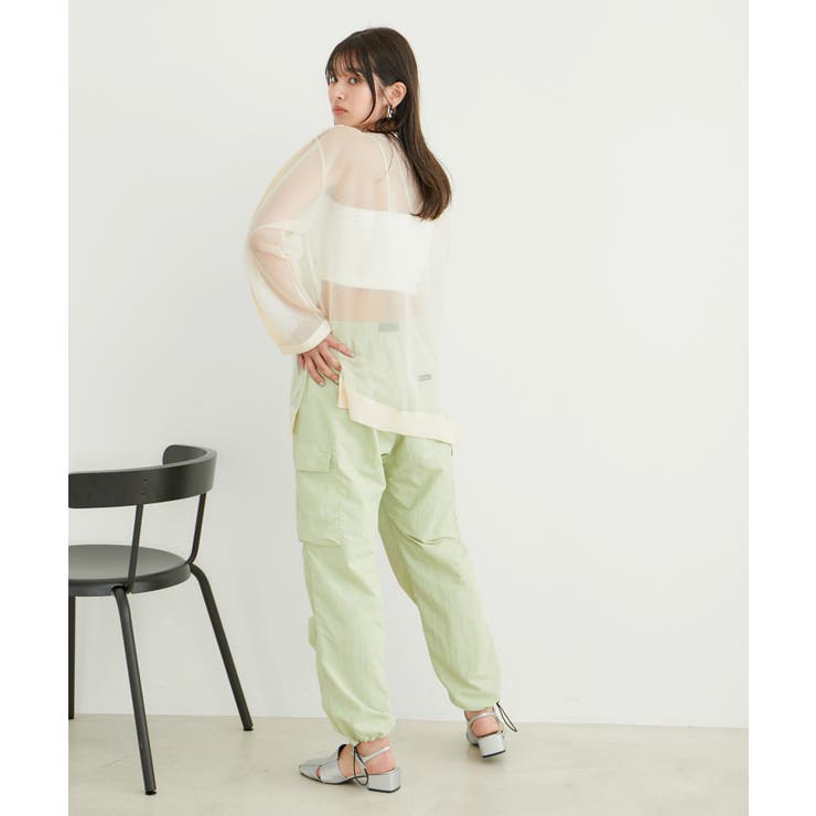 ショルダーラインシアーニットプルオーバー | VIS  | 詳細画像18 