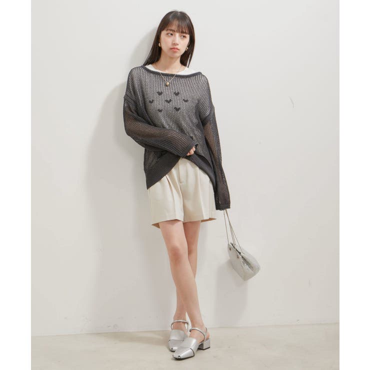 メッシュサマーニットトップス[品番：VISW0044078]｜VIS （ビス