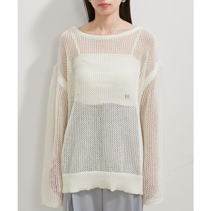 メッシュサマーニットトップス | VIS  | 詳細画像18 