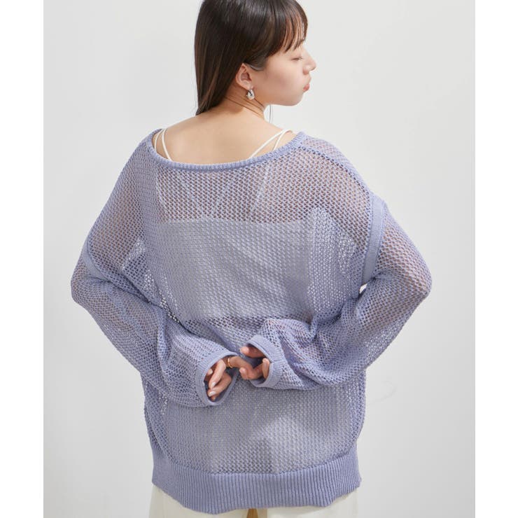 メッシュサマーニットトップス | VIS  | 詳細画像5 