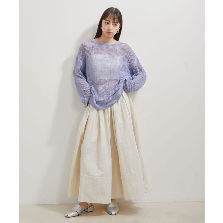 メッシュサマーニットトップス | VIS  | 詳細画像7 