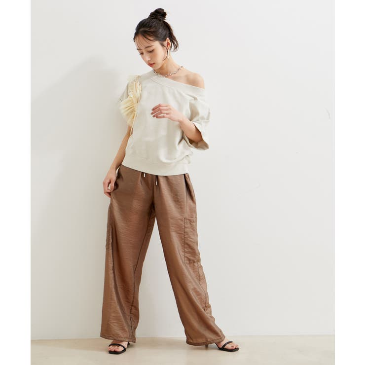 【洗える】ピグメント加工ワンショルプルオーバー | VIS  | 詳細画像14 