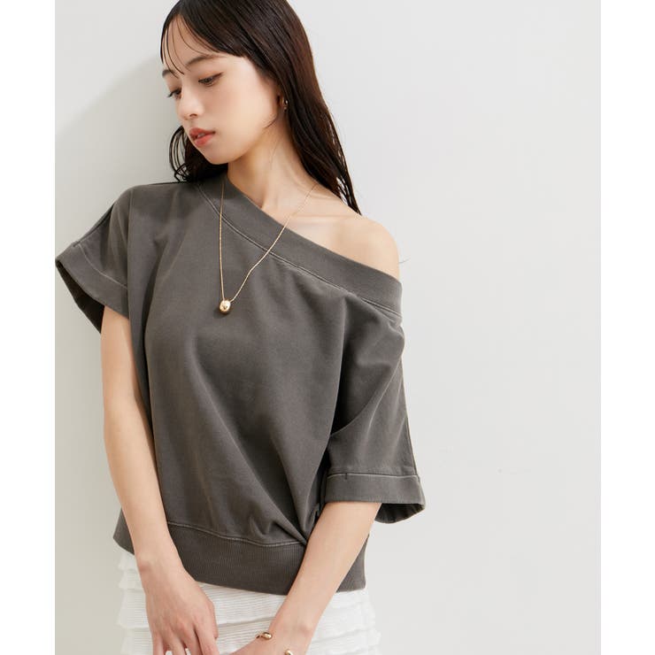 【洗える】ピグメント加工ワンショルプルオーバー | VIS  | 詳細画像15 