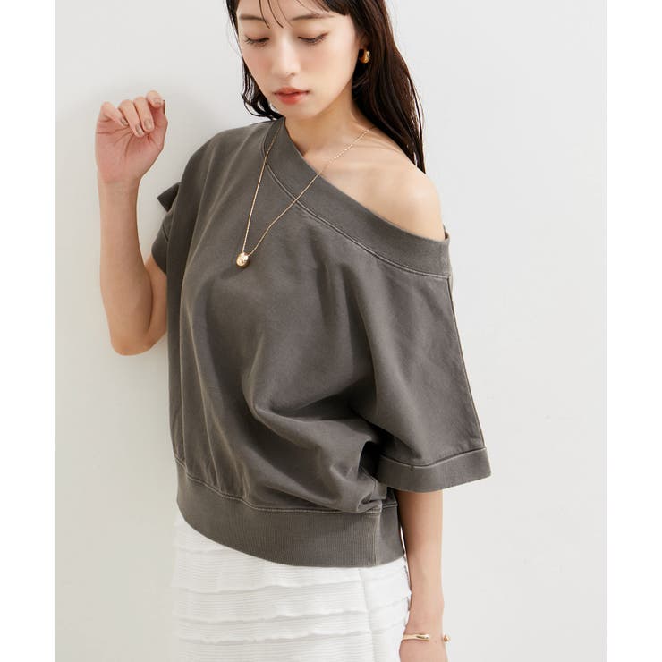 【洗える】ピグメント加工ワンショルプルオーバー | VIS  | 詳細画像16 