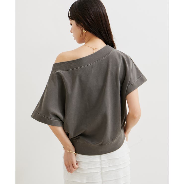 【洗える】ピグメント加工ワンショルプルオーバー | VIS  | 詳細画像17 