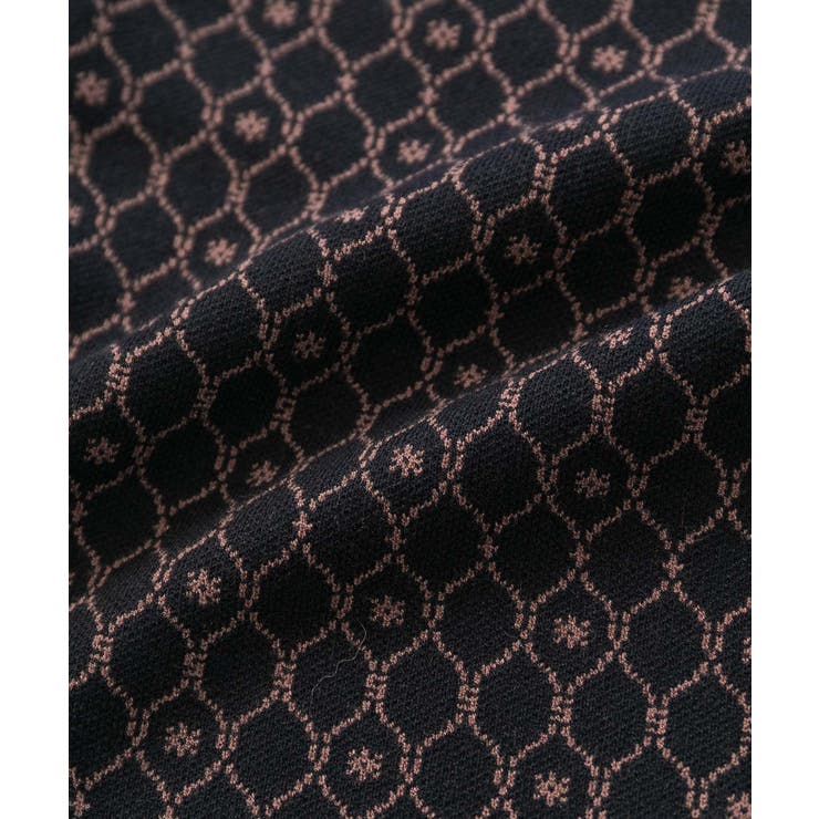 【セットアップ対応】モノグラム柄が映えるVネックジャカードベスト | VIS  | 詳細画像20 