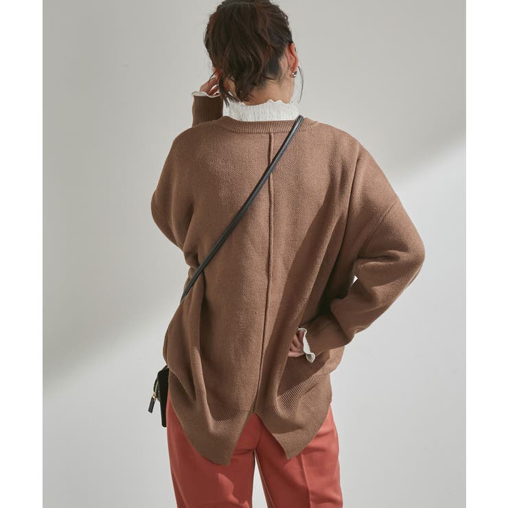 ゆったりリラックスシルエット バックスリットニットプルオーバー 品番 Visw Vis ビス のレディースファッション通販 Shoplist ショップリスト