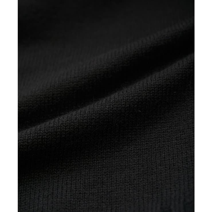 【洗える】ボーダー＆無地バックスリットニット【sustainable】 | VIS  | 詳細画像38 