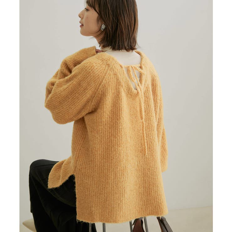 バックリボンルーズニット | VIS  | 詳細画像1