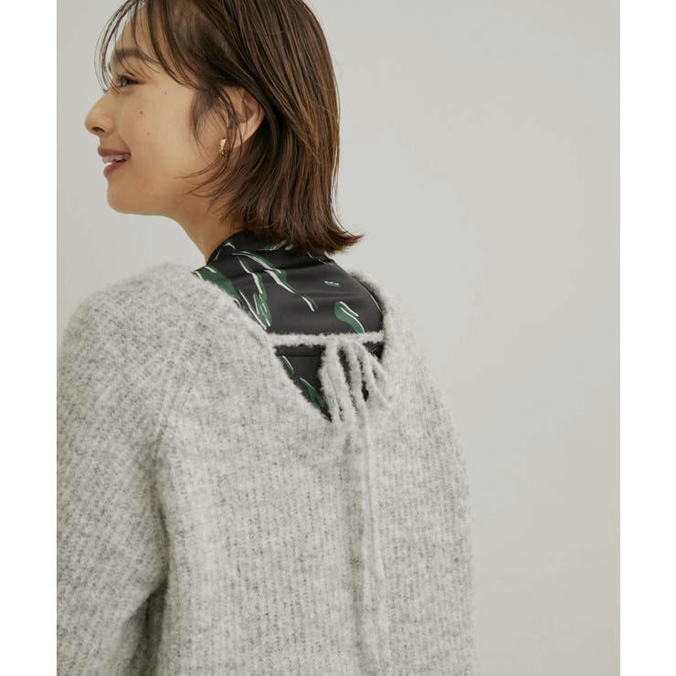 ライトグレー(08) | バックリボンルーズニット | VIS