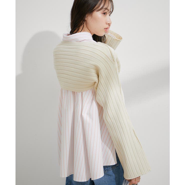 レイヤードニットプルオーバー | VIS  | 詳細画像11 