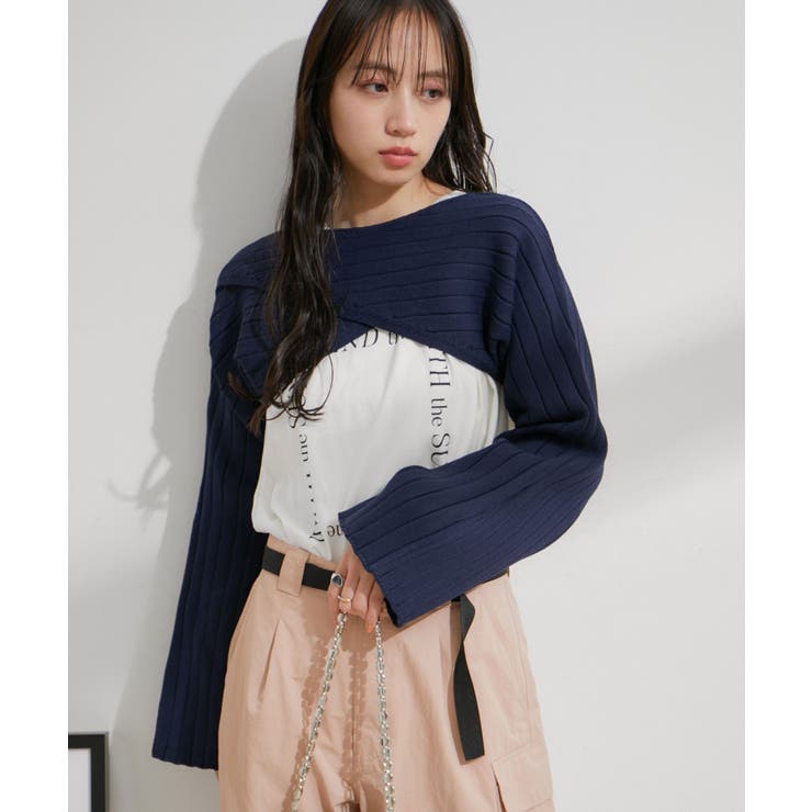 レイヤードニットプルオーバー | VIS  | 詳細画像14 