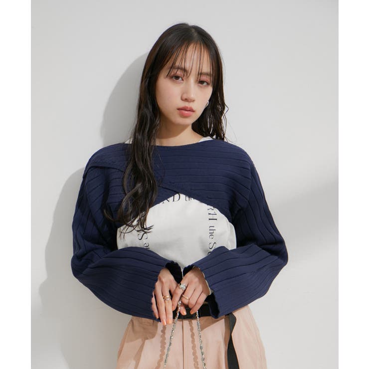 レイヤードニットプルオーバー | VIS  | 詳細画像16 