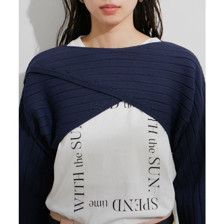 レイヤードニットプルオーバー | VIS  | 詳細画像22 