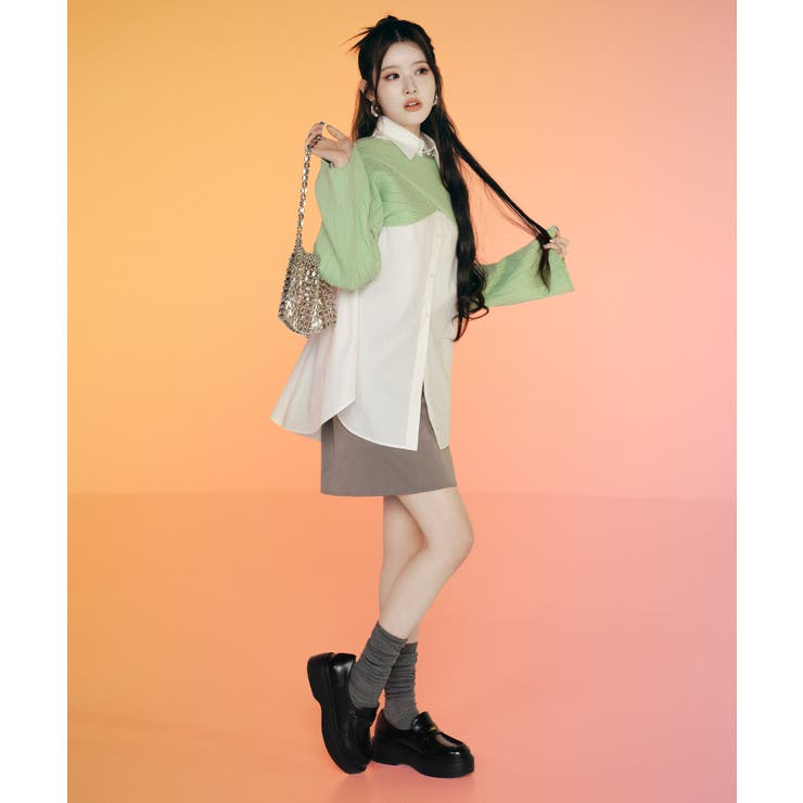 レイヤードニットプルオーバー | VIS  | 詳細画像35 