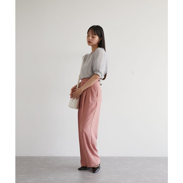 【夏トップス総選挙/お気に入り登録No.1】袖シアードッキングニット | VIS  | 詳細画像2 