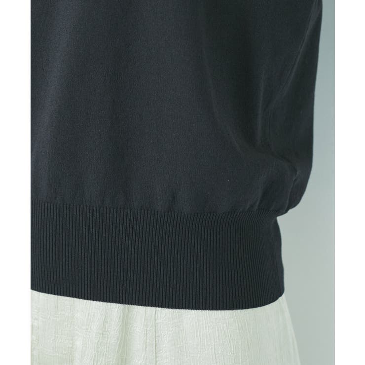 【夏トップス総選挙/お気に入り登録No.1】袖シアードッキングニット | VIS  | 詳細画像21 