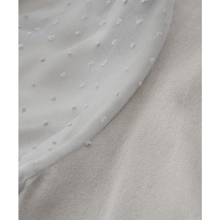 【夏トップス総選挙/お気に入り登録No.1】袖シアードッキングニット | VIS  | 詳細画像24 