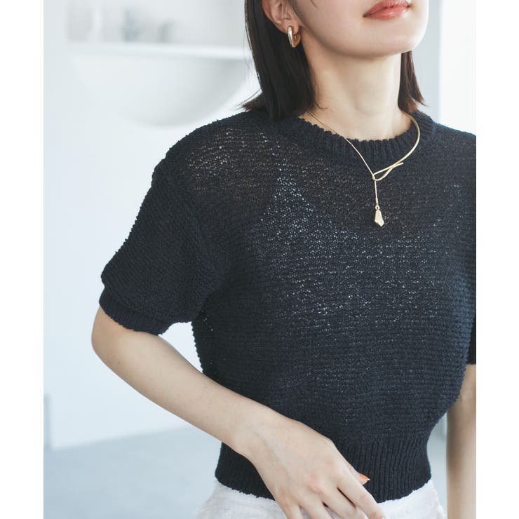 スミクロ(05) | コンパクトシアーニットプルオーバー | VIS 